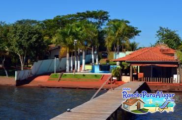 Rancho Paraíso das Águas para Alugar em Miguelopolis - Vista do Pier para o Rancho