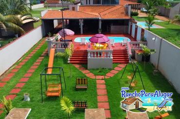 Rancho Laura Mariana para Alugar em Miguelopolis - Vista Aerea do Playgroud