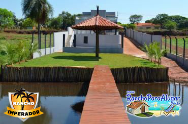 Rancho Imperador para Alugar em Miguelopolis - Vista do Píer para o Quiosque