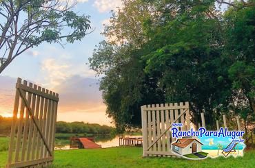 Rancho Alvorada para Alugar em Miguelopolis - Vista do Quiosque para o Píer