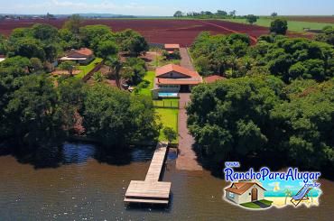 Rancho Nakamura para Alugar em Miguelopolis - Vista Aérea do Rancho