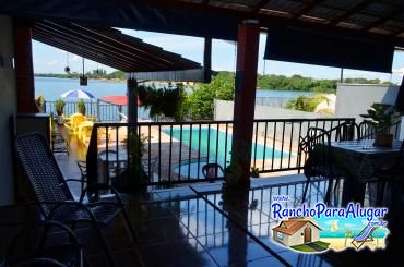 Rancho do Clésio para Alugar em Miguelopolis - Vista da Varada para a Piscina