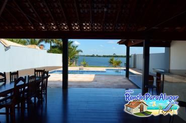 Rancho do Filé para Alugar em Miguelopolis - Vista da Varanda para a Piscina