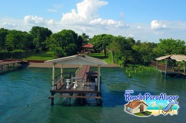 Rancho Castelo 2 para Alugar em Miguelopolis - Vista do Rio para o Píer