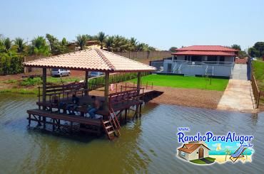 Rancho Girassol para Alugar em Miguelopolis - Vista do Rio para o Píer