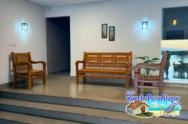Rancho Paraíso 2 para Alugar em Miguelopolis - Hall na Área Gourmet