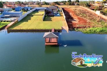 Rancho Paraná para Alugar em Miguelopolis - Vista do Rio para o Píer