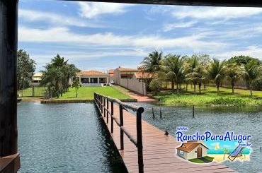 Rancho América para Alugar em Miguelopolis - Vista do Píer para o Rancho