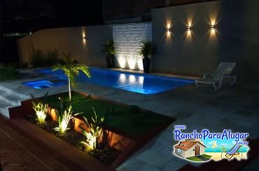 Rancho Miguel para Alugar em Miguelopolis - Piscina com Iluminação em Led